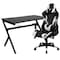 Flash Furniture Black Gaming Desk-Cup Holder/Reclining Chair Set BLN-X20D1904-BK-GG - alternate 4